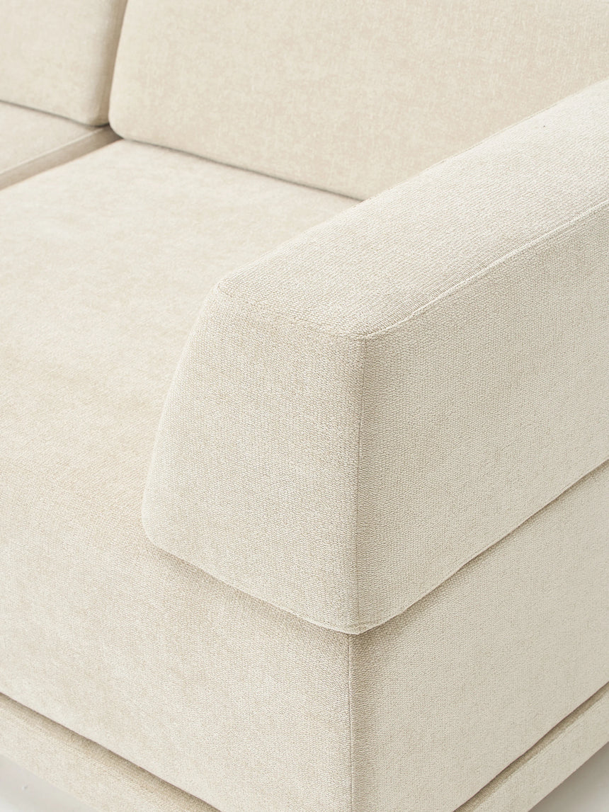 Terim İkili Koltuk Bej Dokuma Kumaş