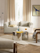 Terim İkili Koltuk Bej Dokuma Kumaş