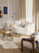 Terim İkili Koltuk Bej Dokuma Kumaş