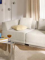 Terim İkili Koltuk Bej Dokuma Kumaş