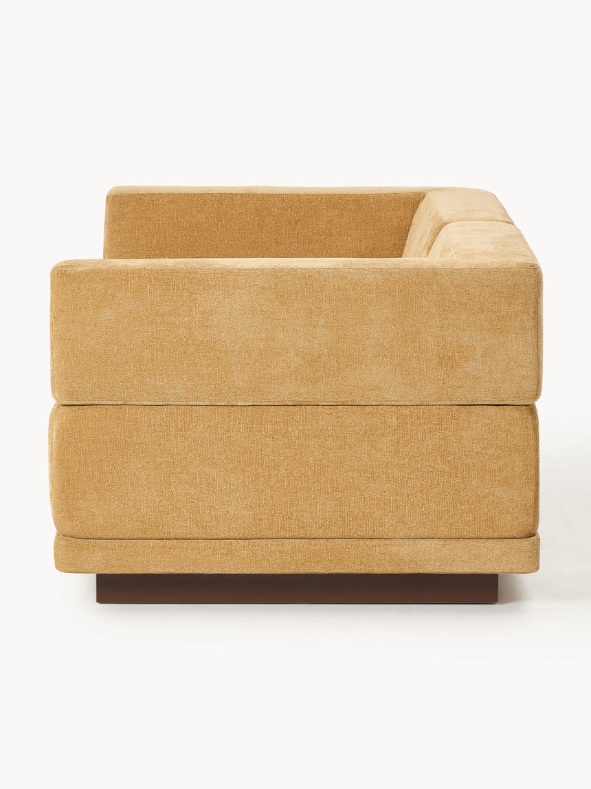 Terim İkili Koltuk Hardal Sarısı Dokuma Kumaş