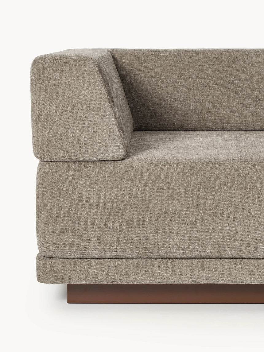 Terim İkili Koltuk Kahve Dokuma Kumaş