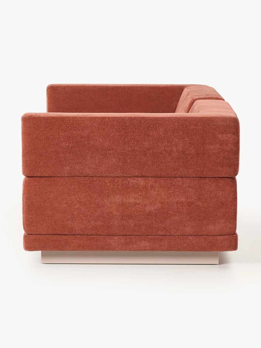 Terim İkili Koltuk Kırmızı Dokuma Kumaş