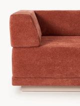 Terim İkili Koltuk Kırmızı Dokuma Kumaş