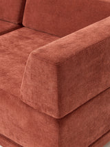 Terim İkili Koltuk Kırmızı Dokuma Kumaş