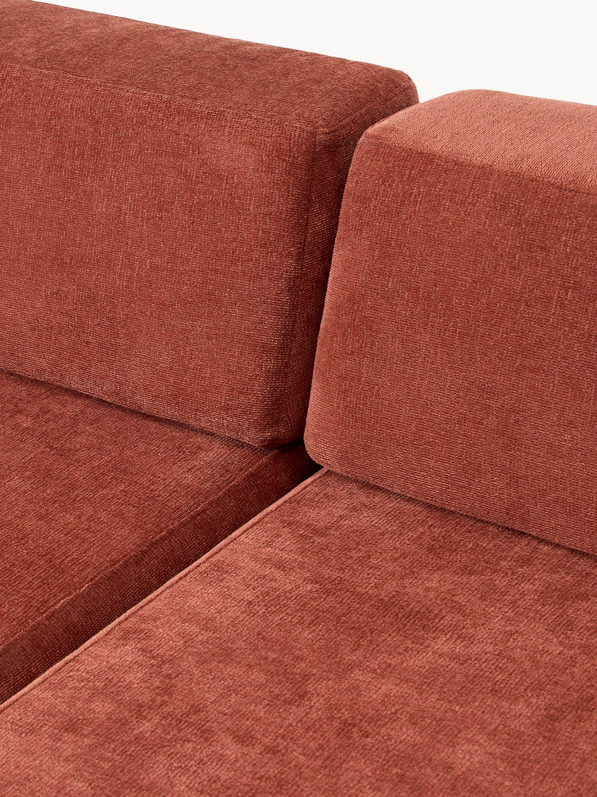 Terim İkili Koltuk Kırmızı Dokuma Kumaş