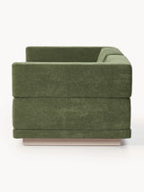 Terim İkili Koltuk Yeşil Dokuma Kumaş