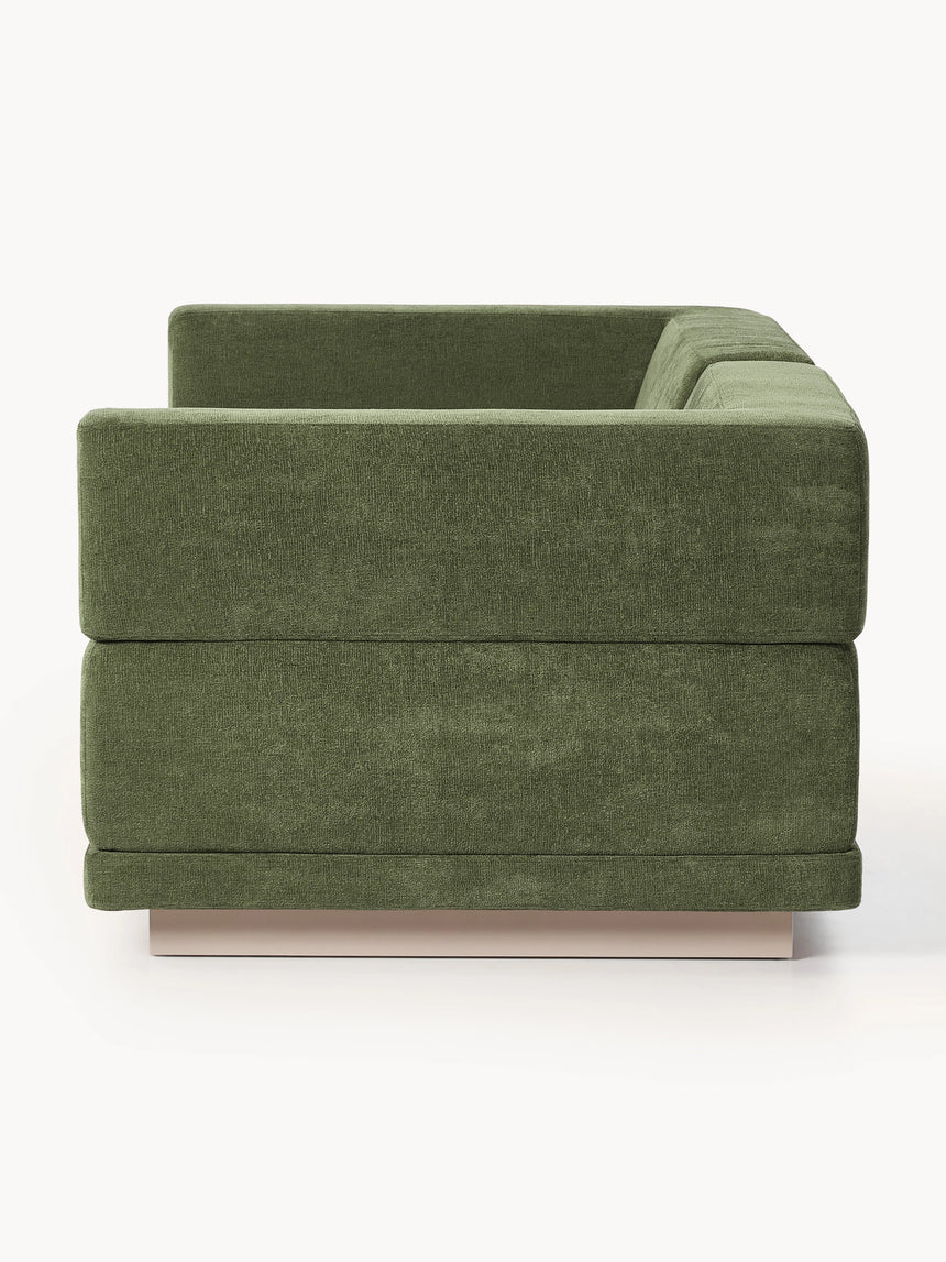 Terim İkili Koltuk Yeşil Dokuma Kumaş