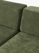 Terim İkili Koltuk Yeşil Dokuma Kumaş