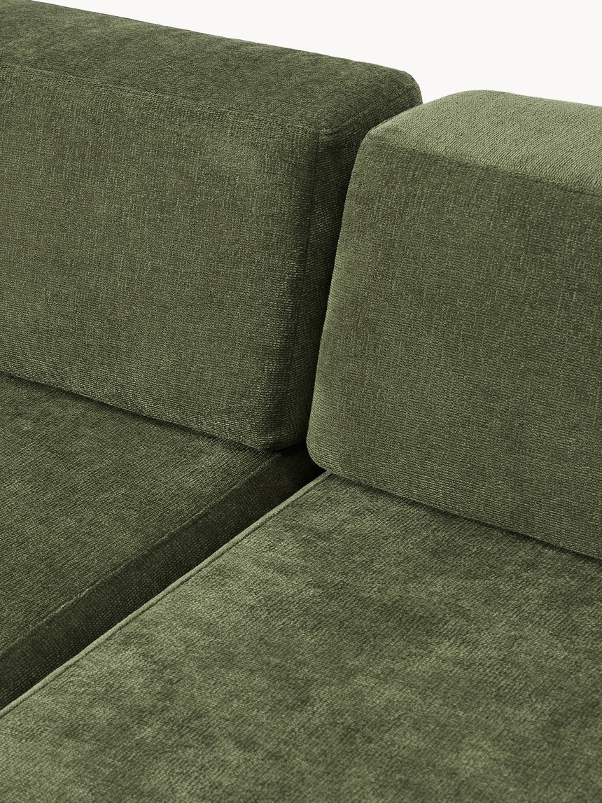 Terim İkili Koltuk Yeşil Dokuma Kumaş