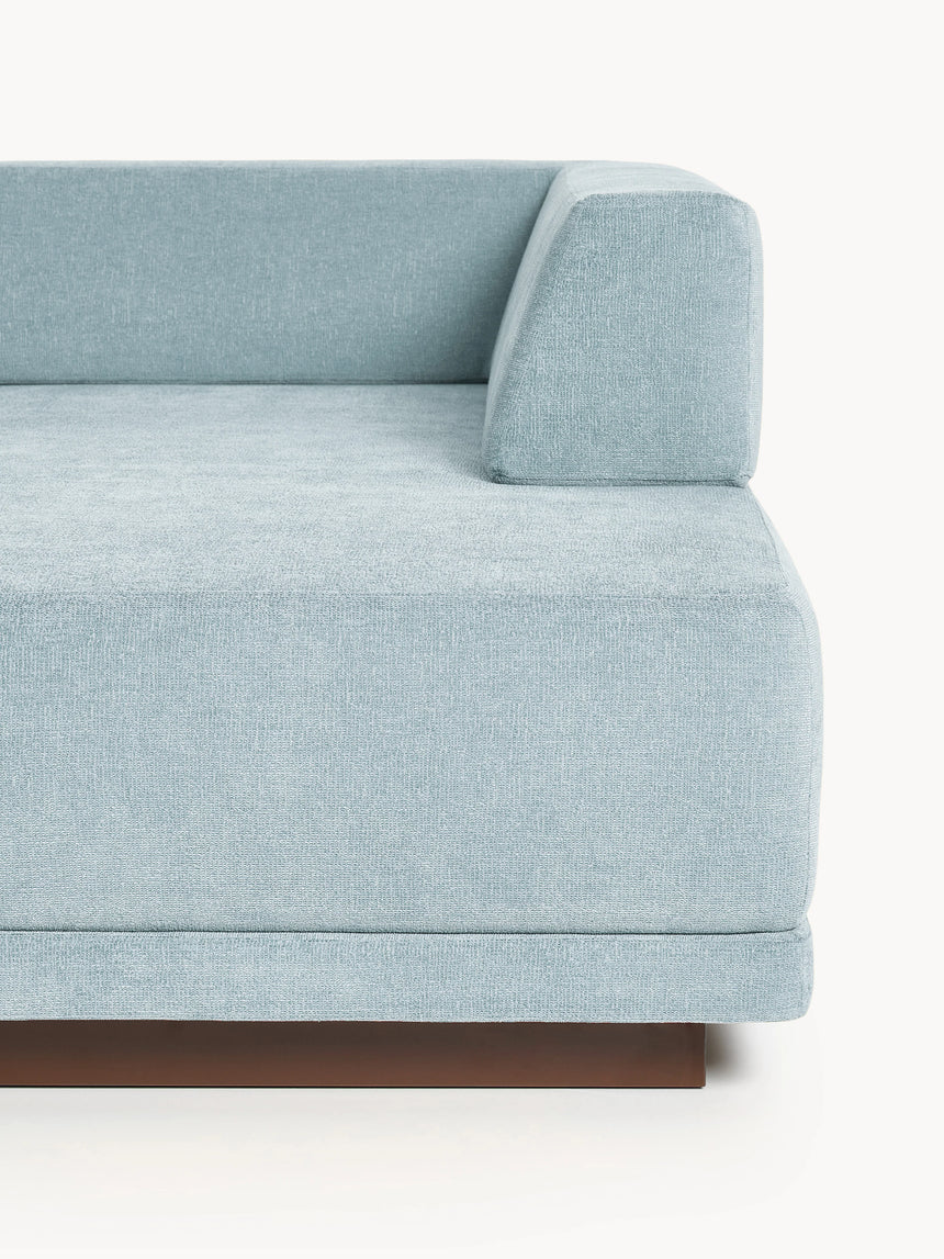 Terim Large Köşe Koltuk Açık Mavi Dokuma Kumaş