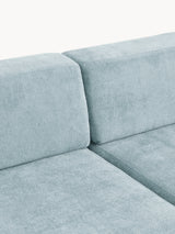 Terim Large Köşe Koltuk Açık Mavi Dokuma Kumaş