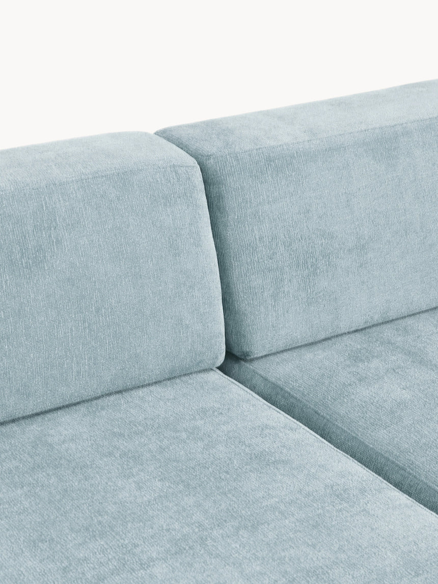 Terim Large Köşe Koltuk Açık Mavi Dokuma Kumaş