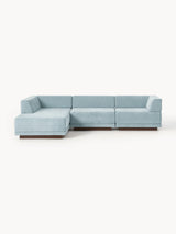 Terim Large Köşe Koltuk Açık Mavi Dokuma Kumaş