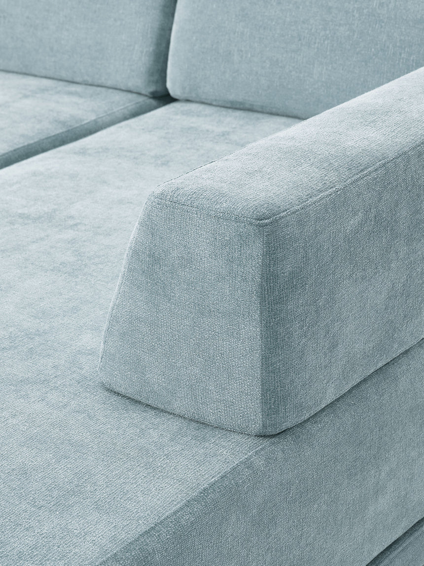 Terim Large Köşe Koltuk Açık Mavi Dokuma Kumaş