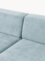 Terim Large Köşe Koltuk Açık Mavi Dokuma Kumaş