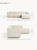 Terim Large Köşe Koltuk Bej Dokuma Kumaş