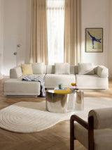 Terim Large Köşe Koltuk Bej Dokuma Kumaş