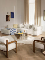 Terim Large Köşe Koltuk Bej Dokuma Kumaş