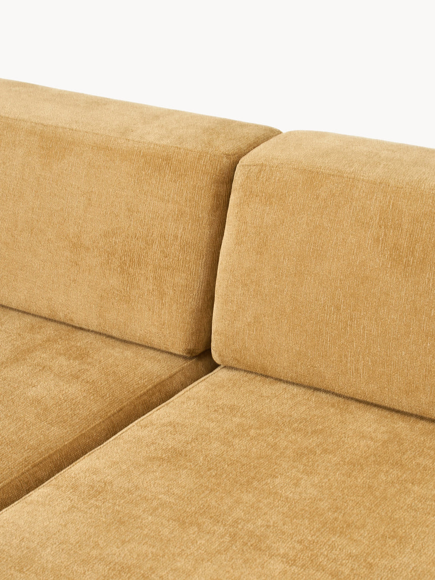 Terim Large Köşe Koltuk Hardal Sarısı Dokuma Kumaş