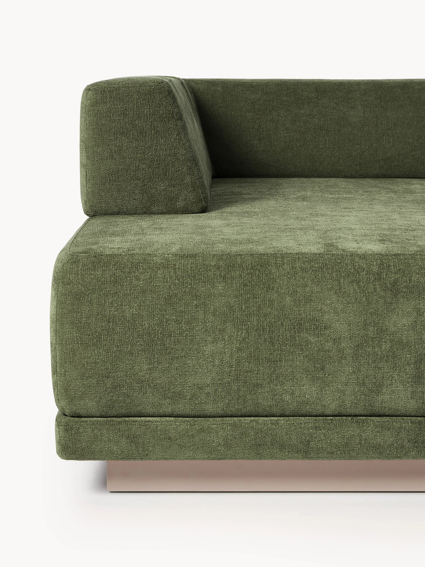 Terim Large Köşe Koltuk Yeşil Dokuma Kumaş