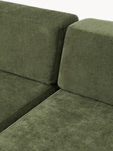 Terim Large Köşe Koltuk Yeşil Dokuma Kumaş