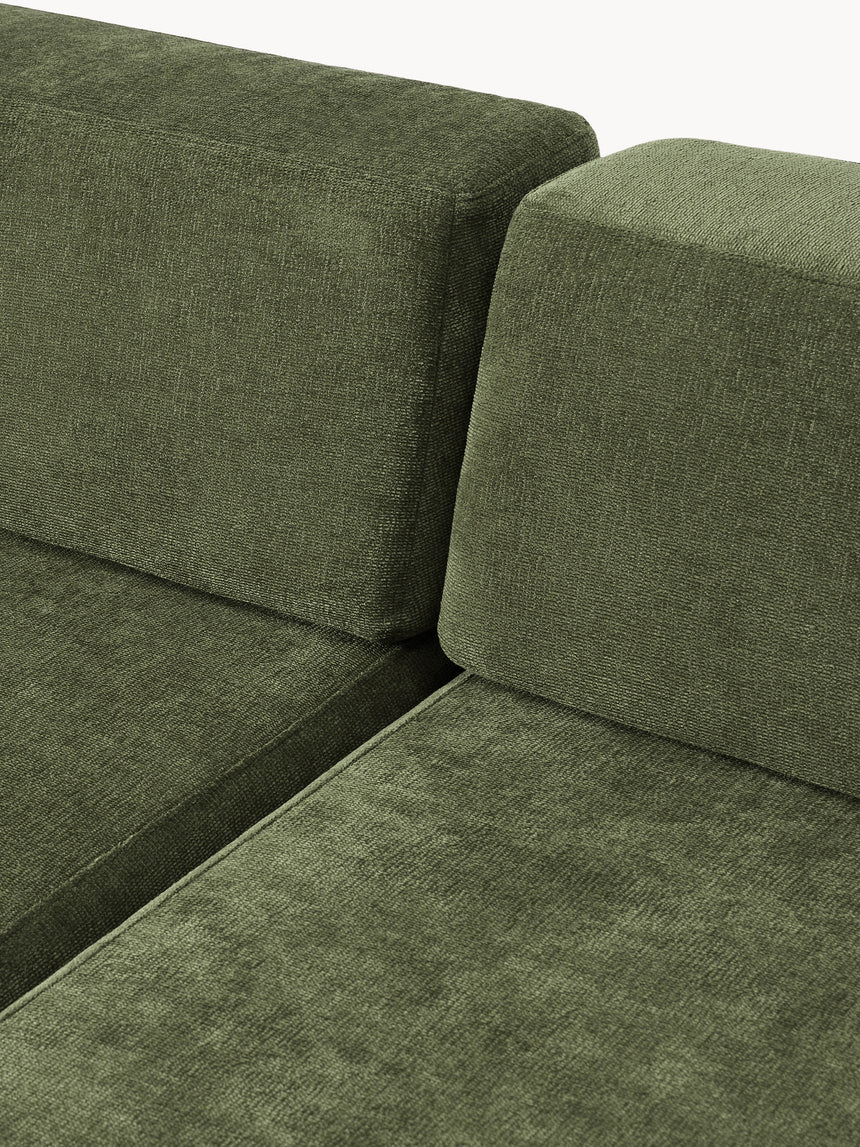 Terim Large Köşe Koltuk Yeşil Dokuma Kumaş