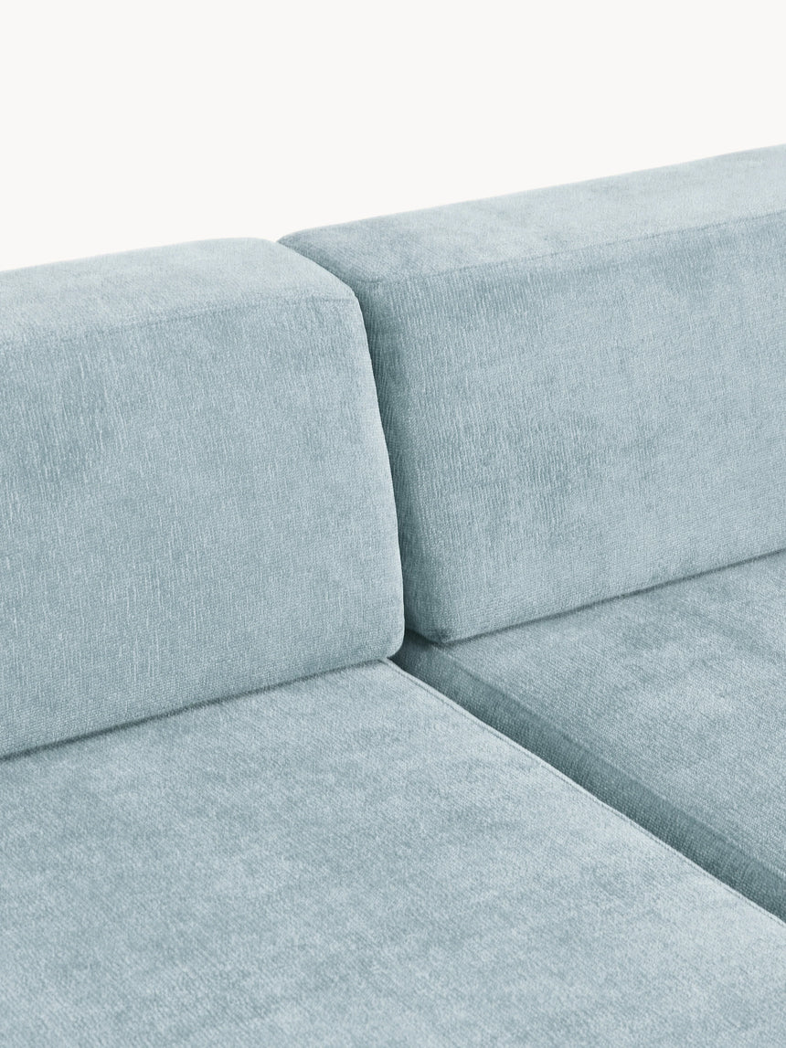 Terim Plus Köşe Koltuk Açık Mavi Dokuma Kumaş