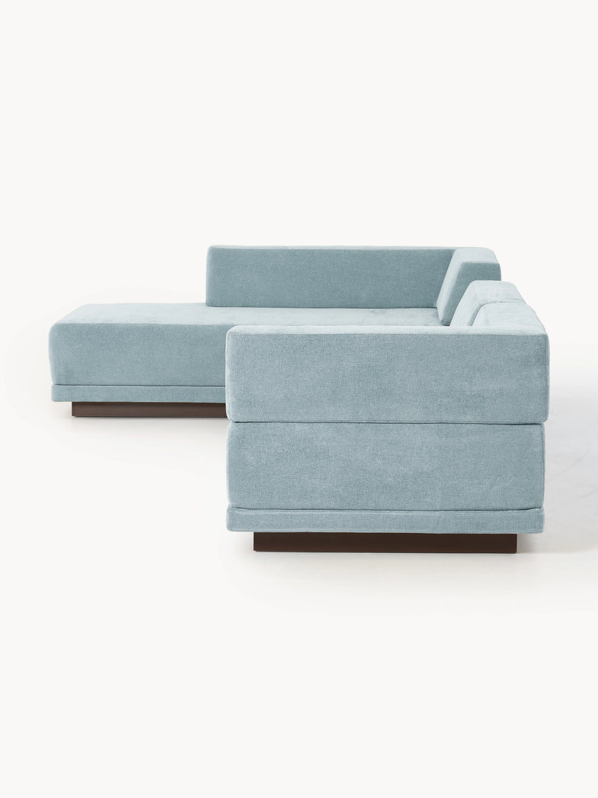 Terim Plus Köşe Koltuk Açık Mavi Dokuma Kumaş