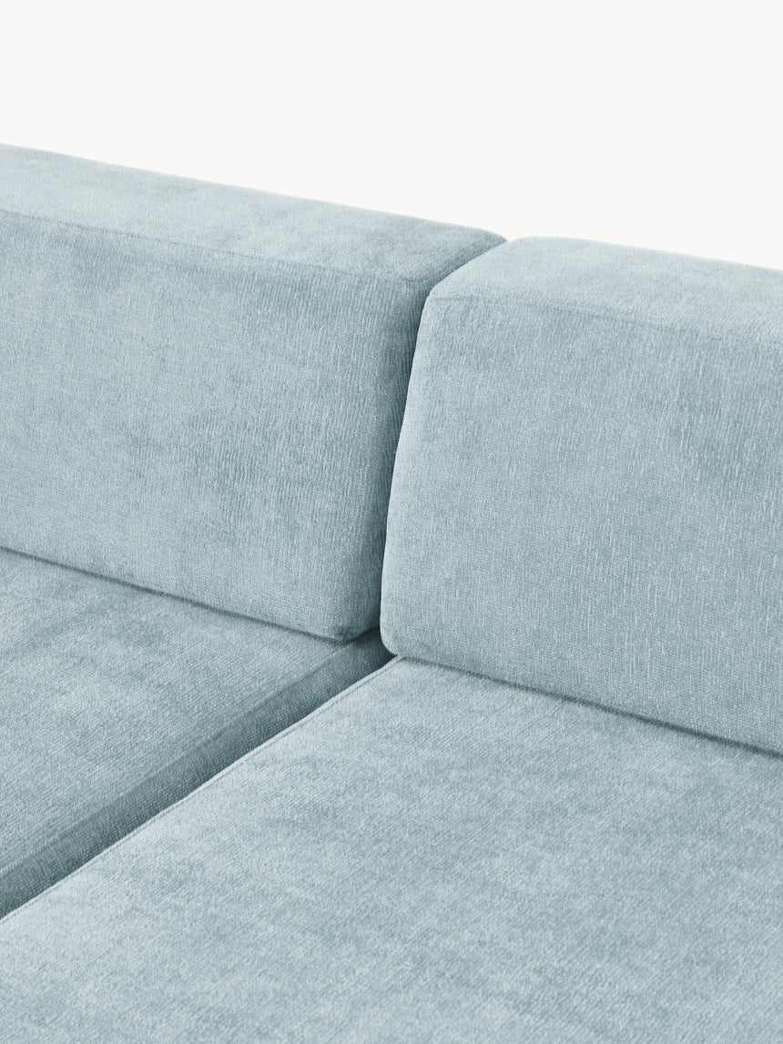 Terim Plus Köşe Koltuk Açık Mavi Dokuma Kumaş