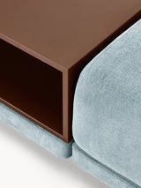 Terim Plus Köşe Koltuk Açık Mavi Dokuma Kumaş