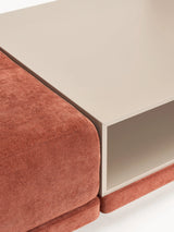 Terim Plus Köşe Koltuk Kırmızı Dokuma Kumaş