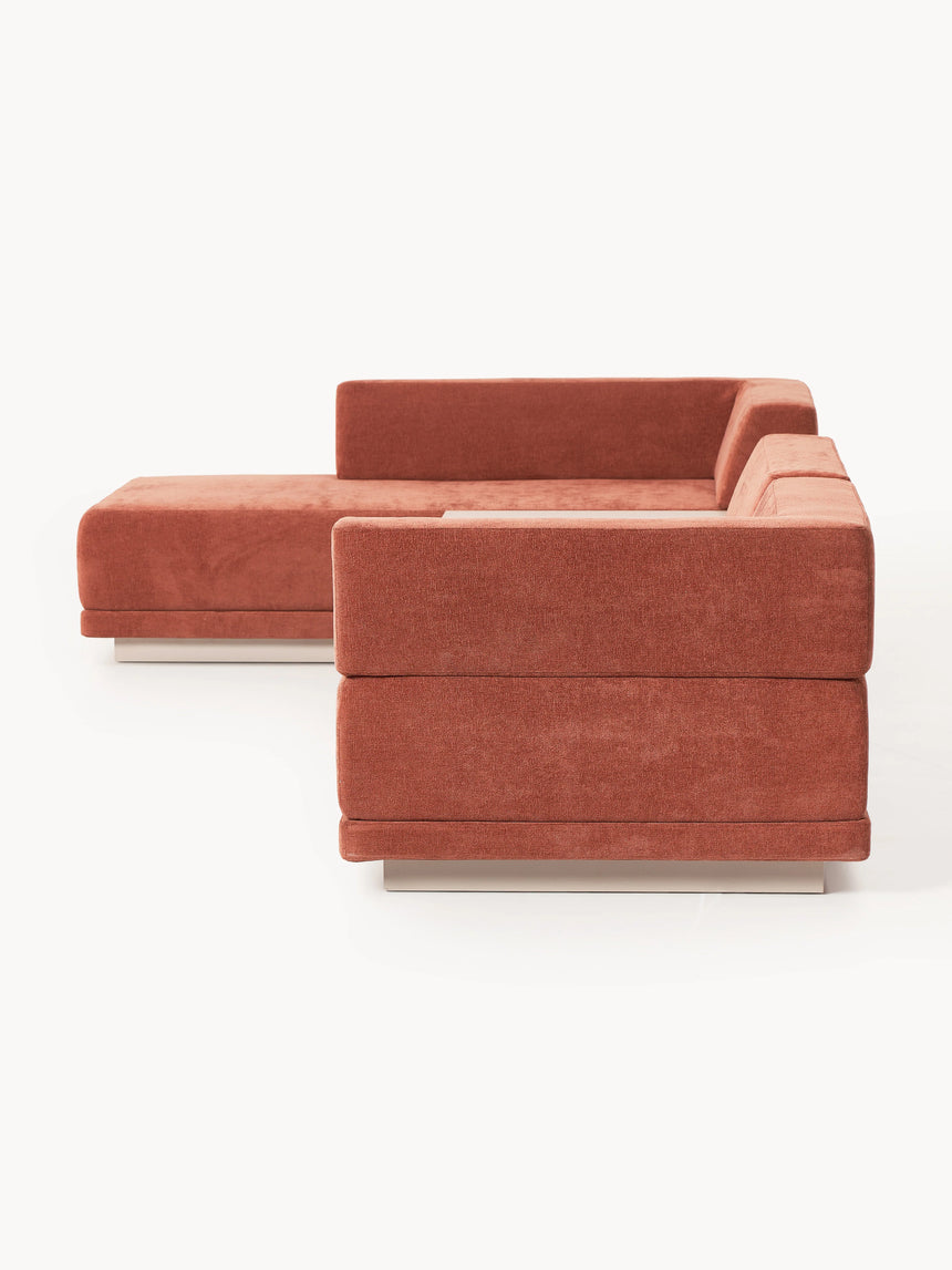 Terim Plus Köşe Koltuk Kırmızı Dokuma Kumaş