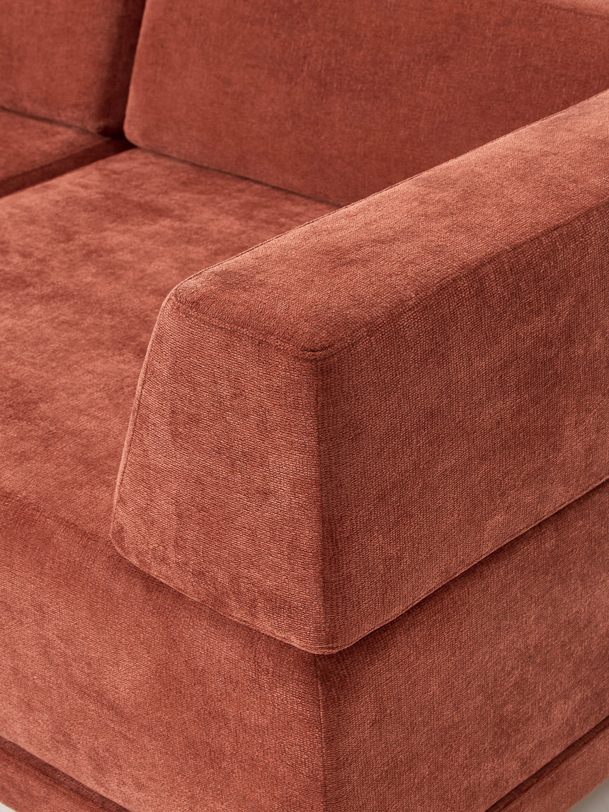 Terim Plus Köşe Koltuk Kırmızı Dokuma Kumaş