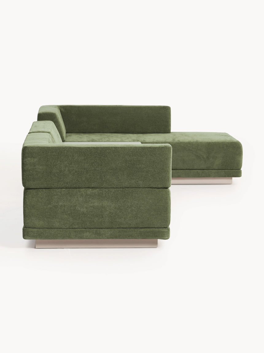 Terim Plus Köşe Koltuk Yeşil Dokuma Kumaş