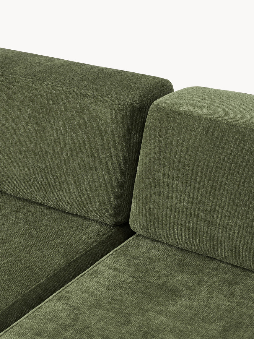 Terim Plus Köşe Koltuk Yeşil Dokuma Kumaş