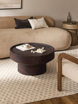 Torku Ahşap Yuvarlak Orta Sehpa Venge