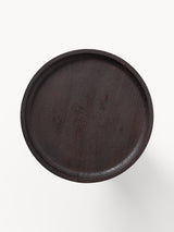 Torku Ahşap Yuvarlak Yan Sehpa Ceviz