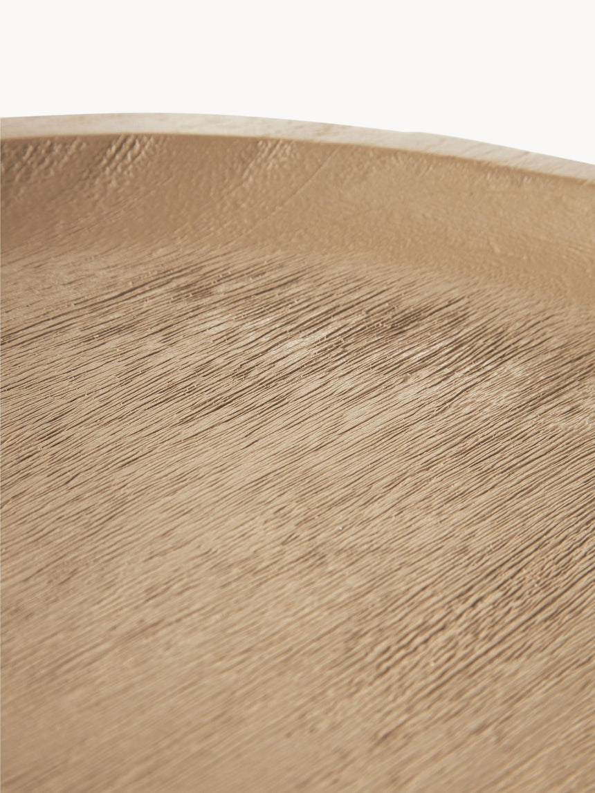 Torku Ahşap Yuvarlak Yan Sehpa Natürel