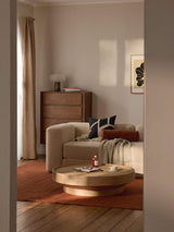 Torku Plus Ahşap Yuvarlak Orta Sehpa Natürel