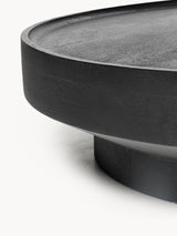 Torku Plus Ahşap Yuvarlak Orta Sehpa Siyah