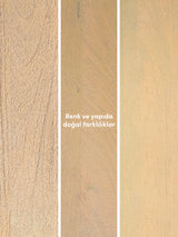 Torna Ahşap Yuvarlak Yan Sehpa Natürel