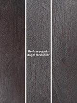 Torna Ahşap Yuvarlak Yan Sehpa Siyah