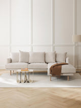 Trilye Köşe Koltuk Açık Bej