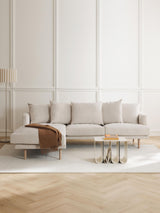 Trilye Köşe Koltuk Açık Bej