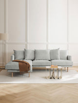 Trilye Köşe Koltuk Açık Gri