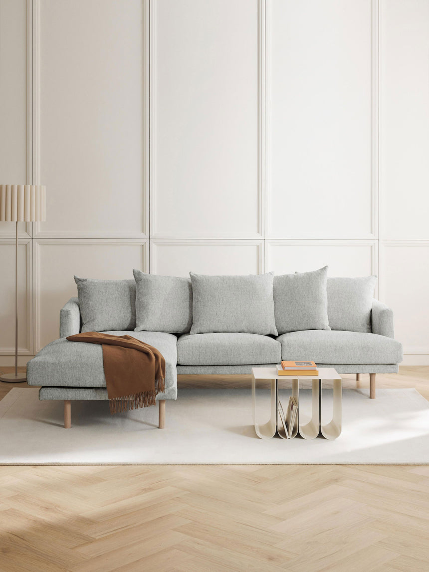 Trilye Köşe Koltuk Açık Gri