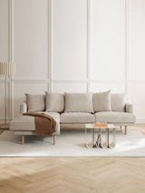 Trilye Köşe Koltuk Bej