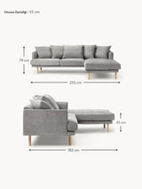 Trilye Köşe Koltuk Koyu Gri