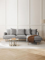 Trilye Köşe Koltuk Koyu Gri